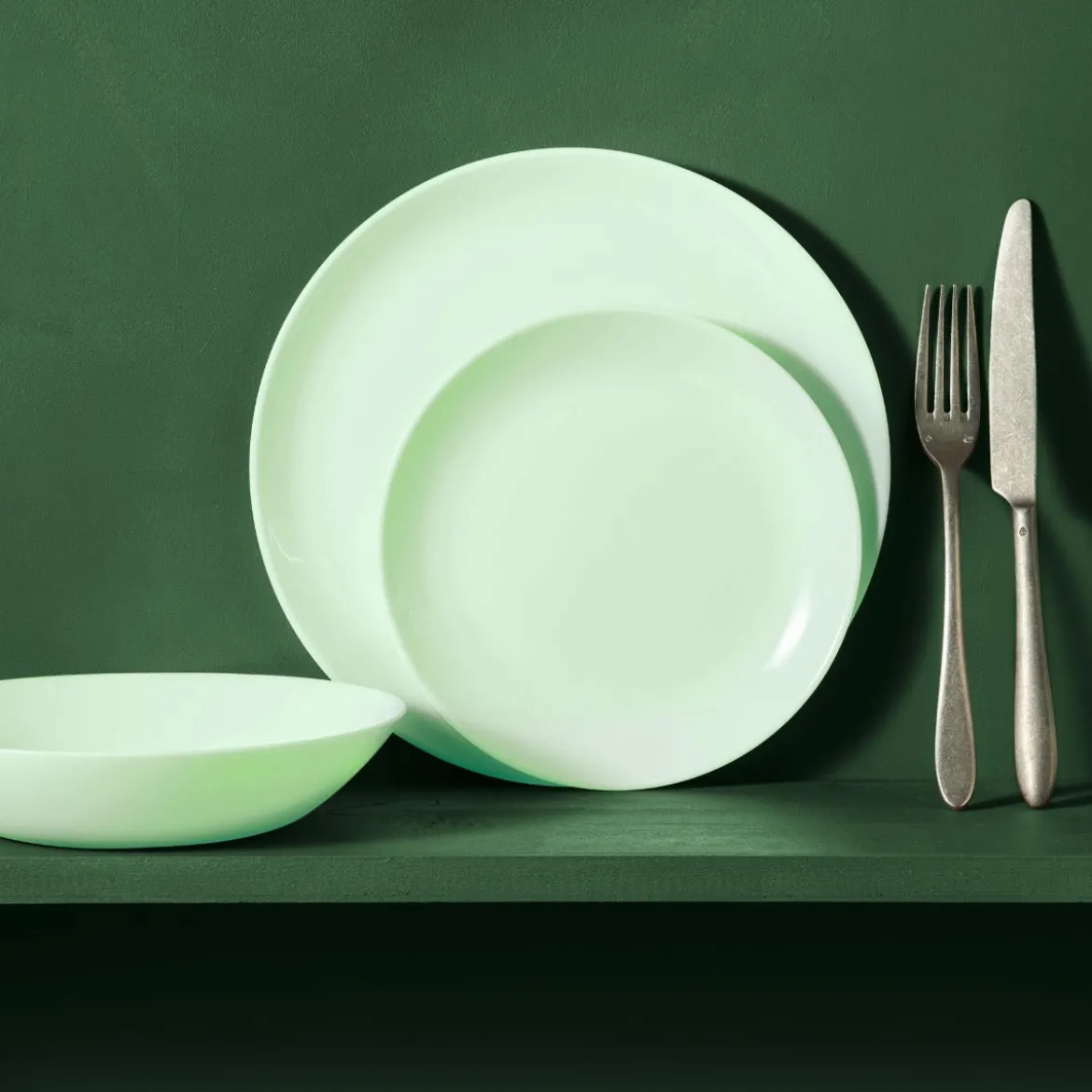 Assiette à dessert 19 cm Diwali Paradise Green