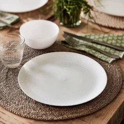 Assiette à dessert blanche 19 cm Pampille