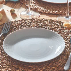 Assiette à dessert grise 19 cm Pampille