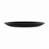 Assiette à dessert noire 19 cm Bloom
