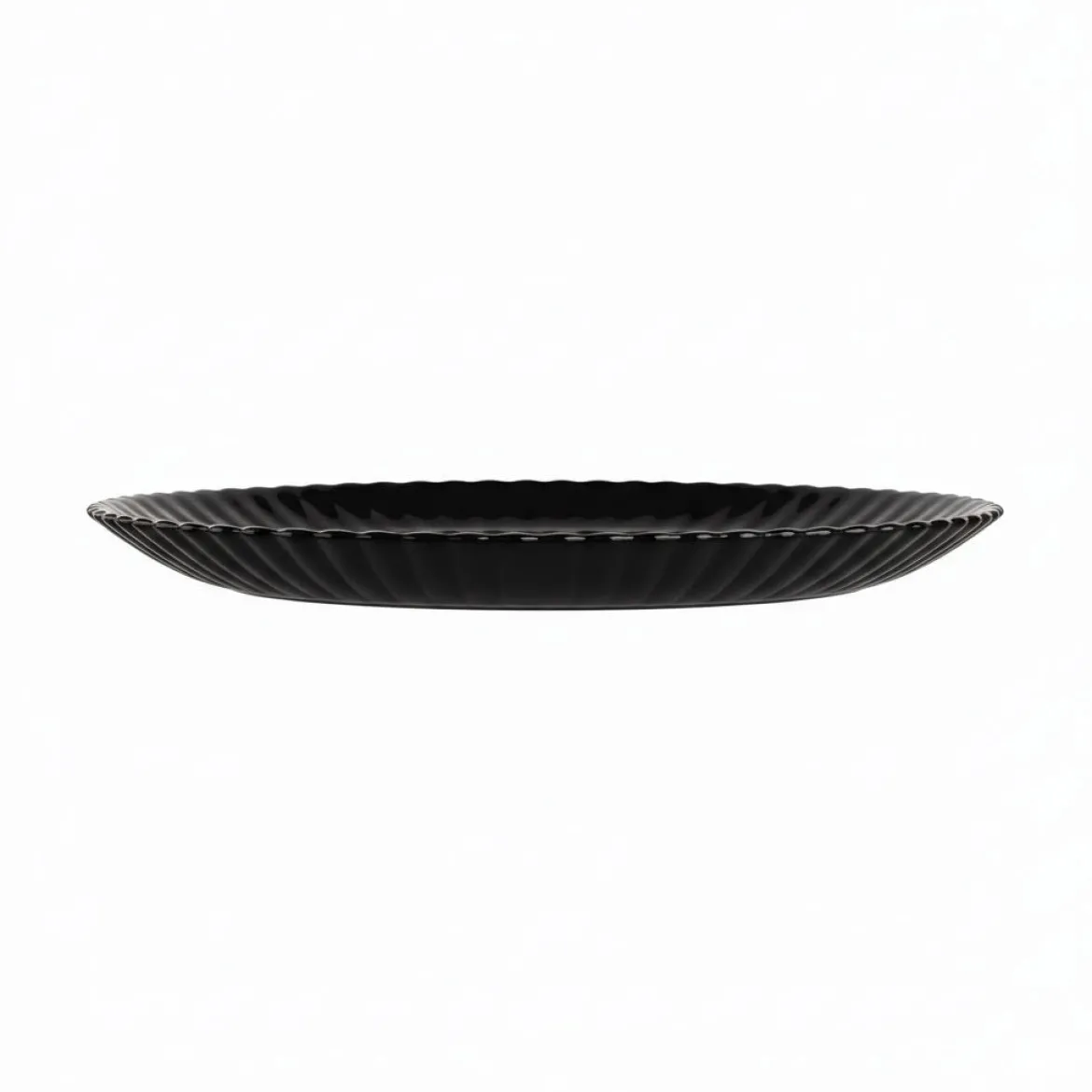 Assiette à dessert noire 19 cm Bloom