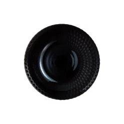 Assiette creuse noire 20 cm Pampille