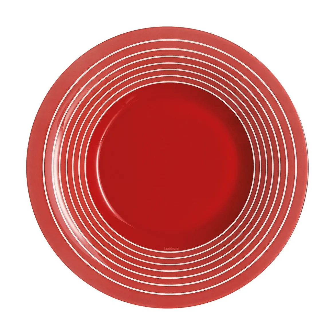 Assiette creuse rouge 21,5 cm Factory