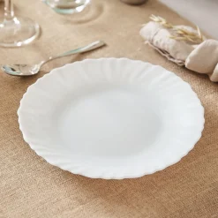 Assiette dessert blanche 19 cm Feston