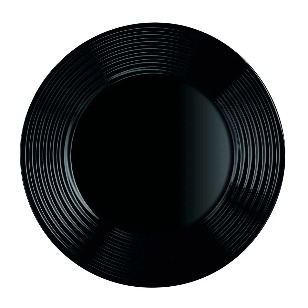 Assiette noire 25 cm Harena