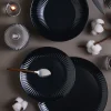 Assiette plate 25 cm Cottage Noir