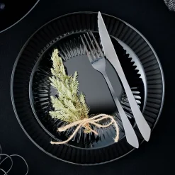 Assiette plate 25 cm Cottage Noir
