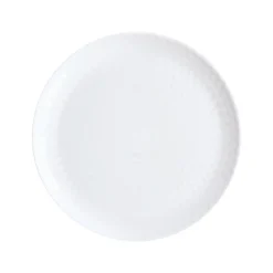 Assiette plate blanche 25 cm Pampille