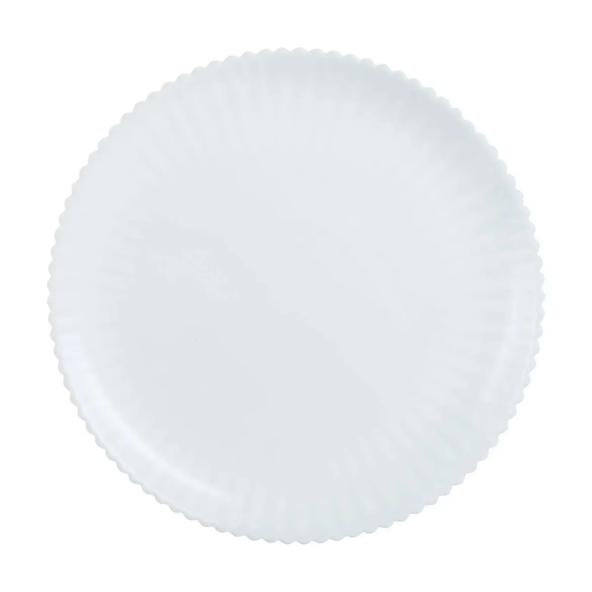 Assiette plate blanche 25 cm Bloom