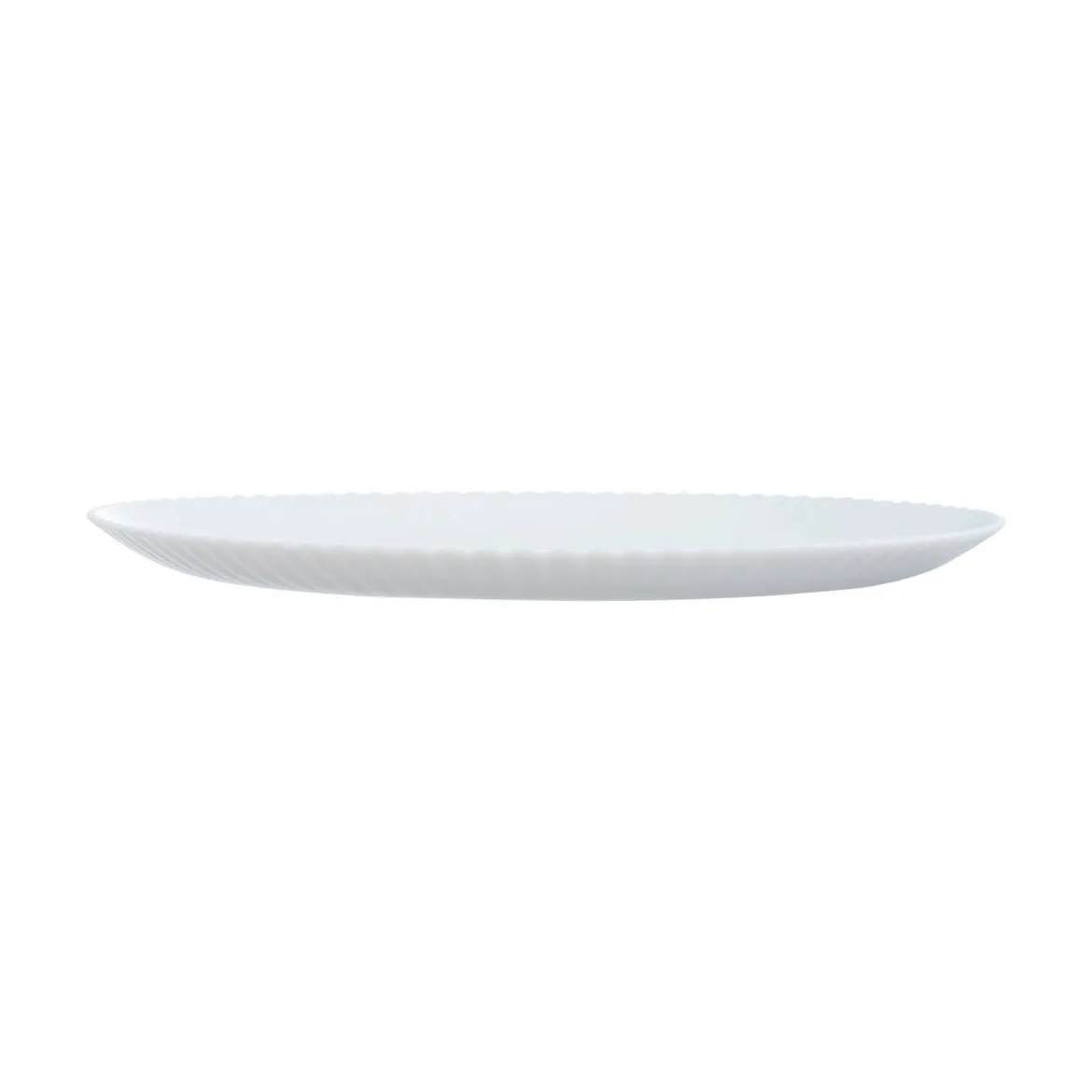 Assiette plate blanche 25 cm Bloom