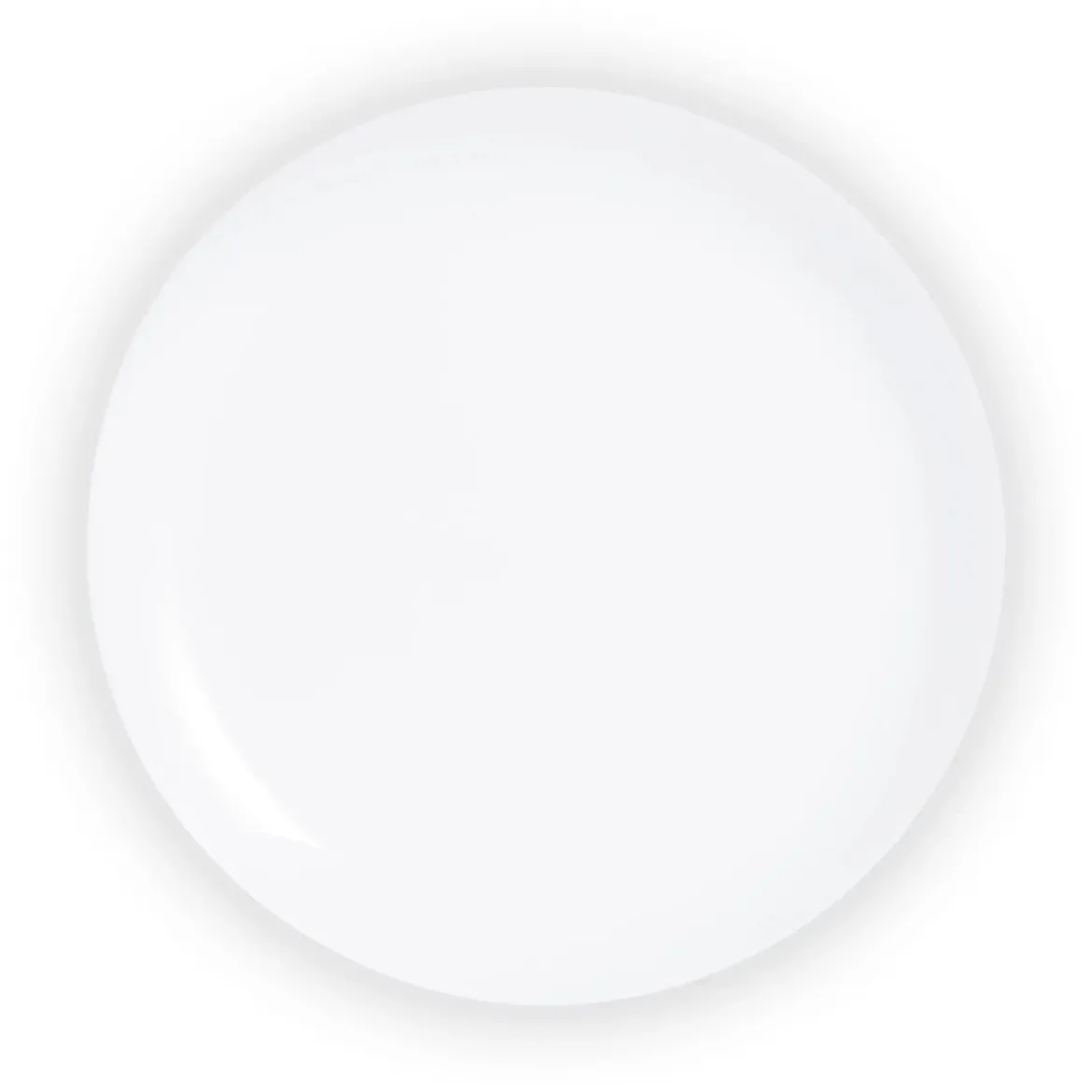 Assiette plate blanche 25 cm Feston