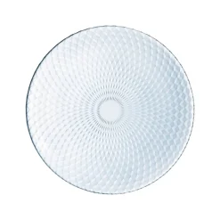 Assiette plate en verre 25 cm Pampille