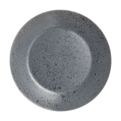 Assiette plate noire 25 cm Slate