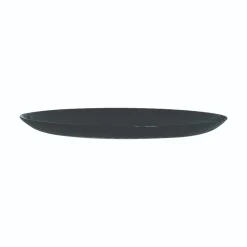 Assiette plate noire 25 cm Pampille