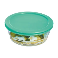 Coupelle 135 cl Eat & Joy avec couvercle turquoise