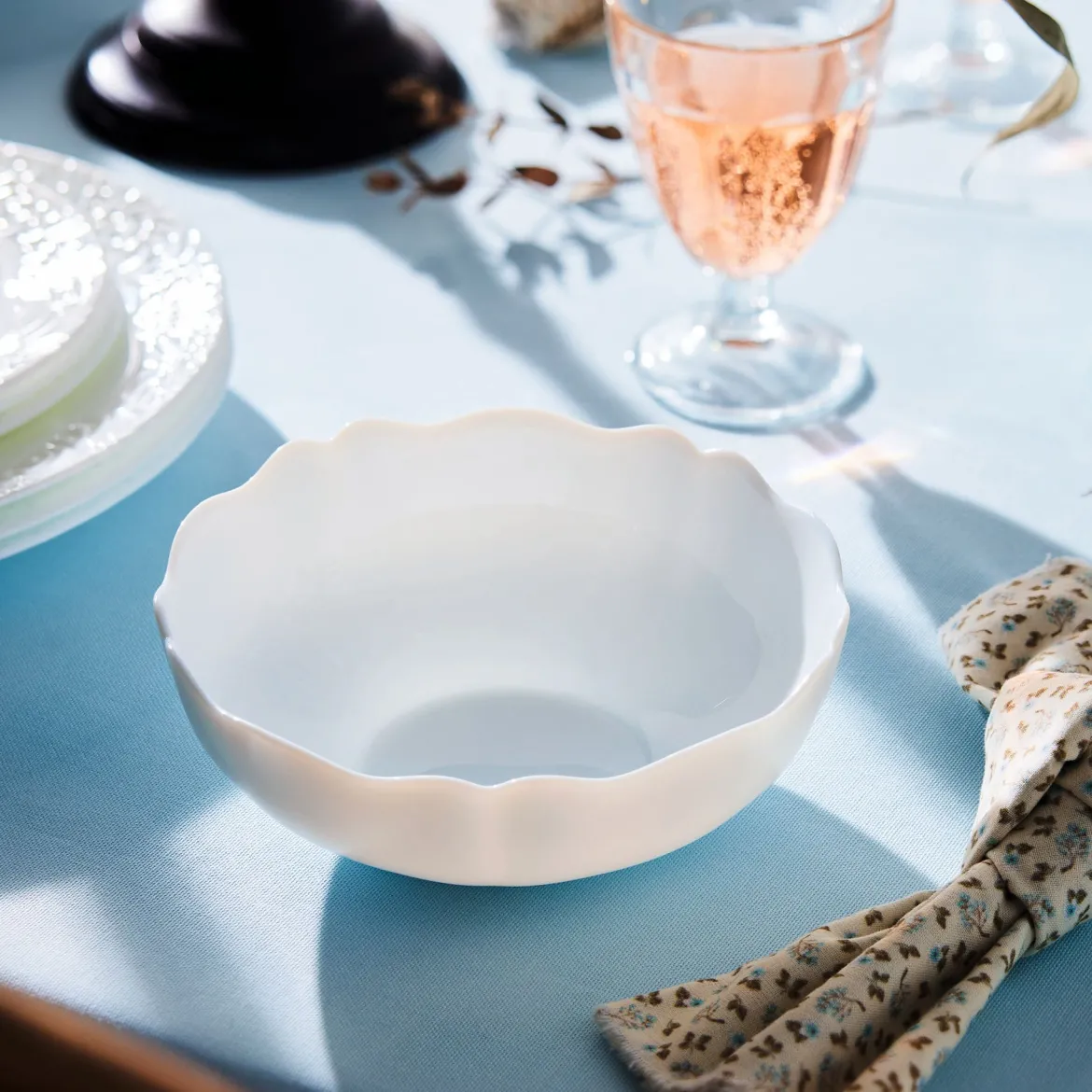 Coupelle blanche 16 cm Danbury