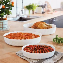 Lot de 3 plats à four ovales Smart Cuisine Trianon 250°C