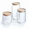 Lot de 3 pots de conservation Pure Jar Wood
