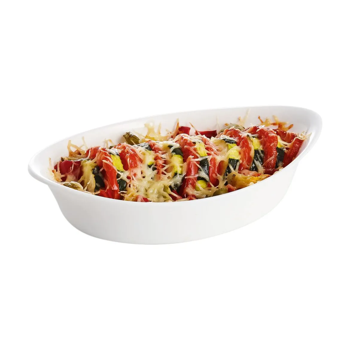 Plat de cuisson blanc 21 x 13,5 cm Smart Cuisine Carine