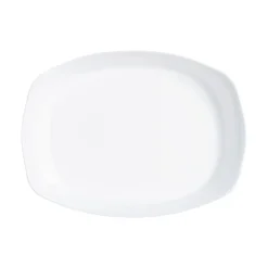 Plat de cuisson blanc 38 x 28 cm Smart Cuisine Carine