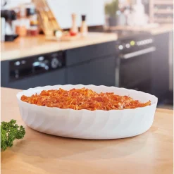 Plat de cuisson blanc 31,9 x 24,5 cm Smart Cuisine Trianon