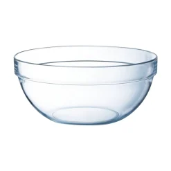 Saladier rond en verre 26 cm Empilable 430 cl
