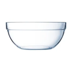 Saladier rond en verre 26 cm Empilable 430 cl