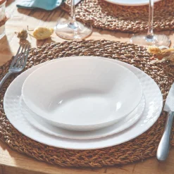 Service de table 18 pièces Pampille blanc