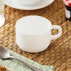 Tasse blanche 14 cl Empilable