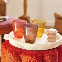 Verre orange 31 cl Concepto Stripy